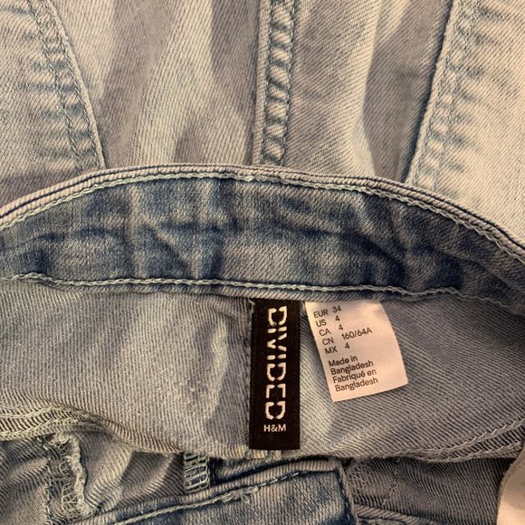 High-Waisted Light Blue Skinny Jeans - H&M Divided - Picture 4 of 4